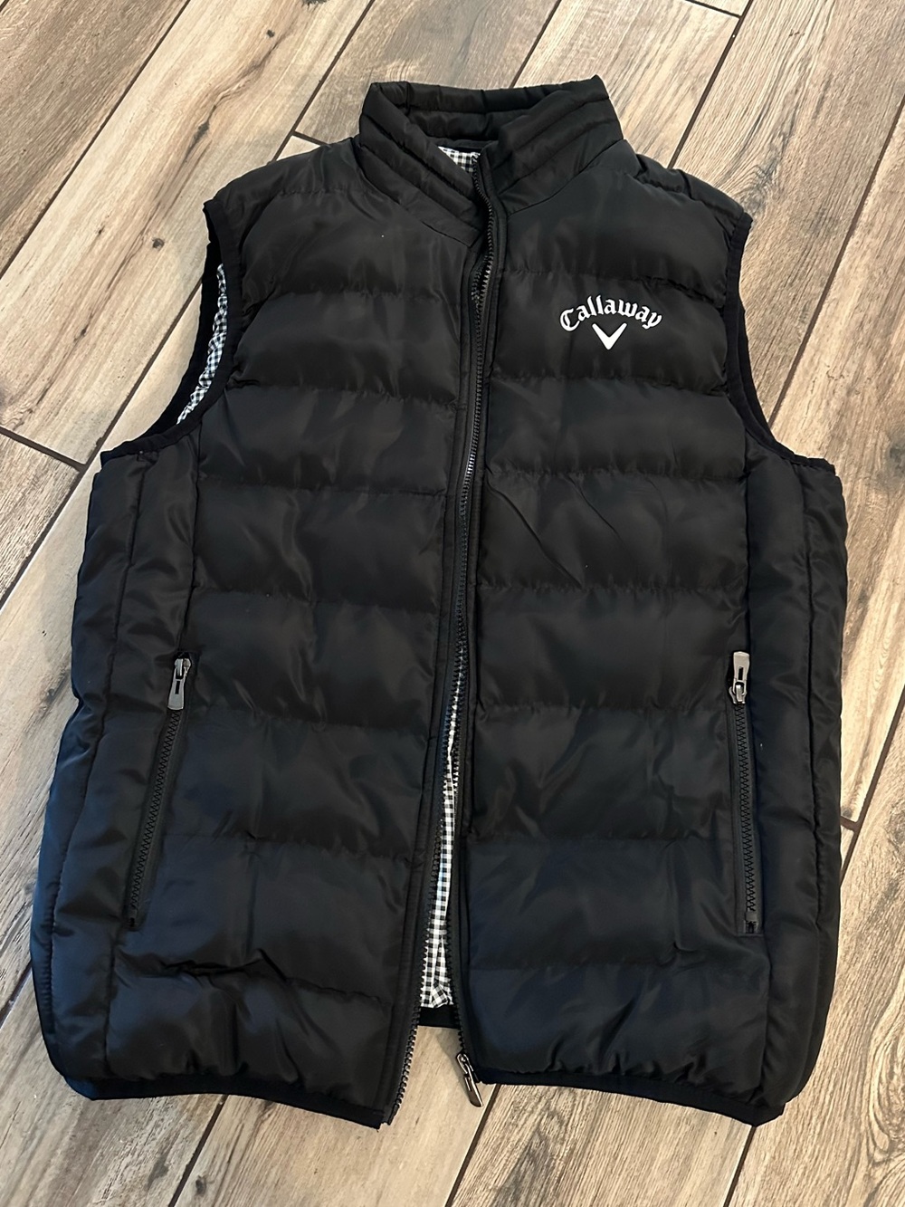 Callaway Black Quilted Down-Style Golf Vest